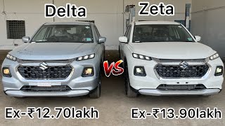 Grand Vitara Delta VS ZetaComparison Video  Maruti Suzuki  Which One To Buy  Rishabh singh [upl. by Galven]