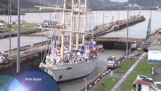 Star Flyer transiting Panama Canal  Miraflores 11232013 [upl. by Rogozen4]