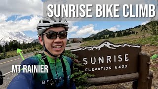 Mt Rainier Sunrise Bike Climb Vlog and Guide  Must Try Scenic Cycling Route in Washington State [upl. by Blodgett]