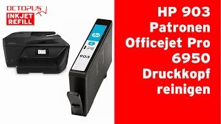 HP 903 Tintenpatronen  Druckkopf reinigen OfficeJet 6950 [upl. by Nylaj]