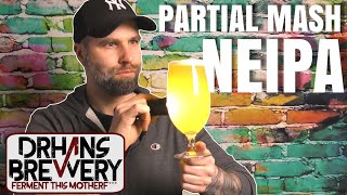 Partial MASH NEIPA  New England IPA Extract RECIPE [upl. by Ahsinned]