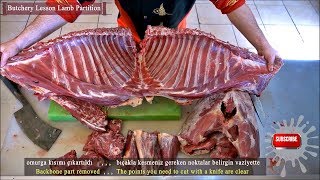 Butchery Lesson Lamb Partition How To Cut Recipe [upl. by Avek]