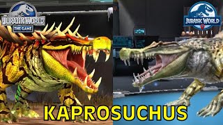 Kaprosuchus  Jurassic World The Game amp Jurassic World Alive [upl. by Aehsat]