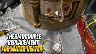 Thermocouple Replacement for Rheem Water Heater Save Money Fixing Water Heater DIY 2022 [upl. by Genesa]