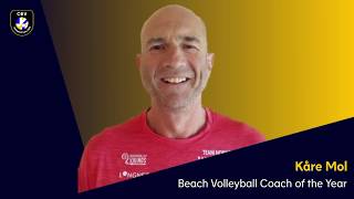 VolleyGala  Beach Volleyball Coach of the Year  Kare MOL [upl. by Leodora]