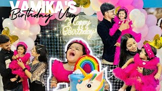 16th VLOG😍 Vamika’s 2nd Birthday Celebration🥳🎂 [upl. by Hammerskjold]