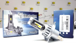 Свет мечты на AVEO 5 Ставим самые компактные LED H4 Atomic [upl. by Natlus331]