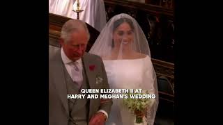 Queen elizabeths reaction on his sons and grandsons wedding queenelizabeth edit [upl. by Namien]