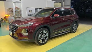 Santafe 2021 bản full máy dầu cực kỳ tiết kiệm nhiên liệu  lốp theo xe cả dàn [upl. by Ahsenauq]