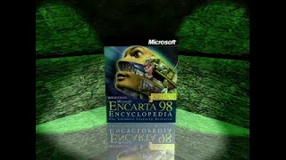 Microsoft Encarta 98 Encyclopedia Deluxe British Edition Ad Video 1998 [upl. by Eidnam]