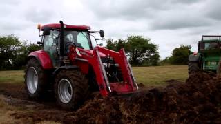 On Test Case IH Maxxum 130CVX with Stoll LRZ130 loader [upl. by Klarika229]