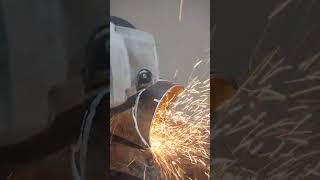 Iron pipe cutting technique [upl. by Amikay]