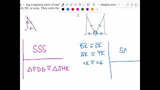 Triangle Congruence Day 1 Video Notes [upl. by Lleinad]