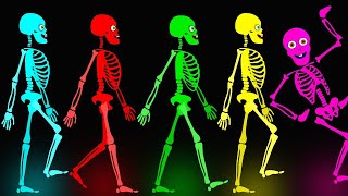 Five Skeletons Went Out One Night Halloween Song  Scary Nursery Rhymes By Teehee Town [upl. by Deidre890]