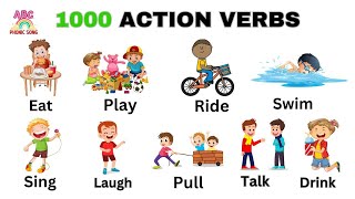 Daily Use Action Words For Kids Learn Action Verbs For Kids Common Action Verbs In English [upl. by Trumaine]