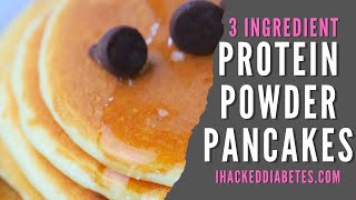 3 Ingredient Protein Pancakes Recipe  Low Carb  Keto and Sugar Free [upl. by Ynotna]