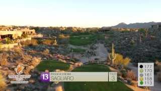 Flyover Troon North – Pinnacle Course 13 [upl. by Pansie974]