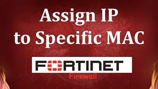 How to assign IP address to specific mac address in fortigate  Msolved Tech [upl. by Annahsar582]