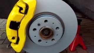 Volvo Front Disc and Pad Replacement and Police Brake Upgrade P2 [upl. by Deeann]