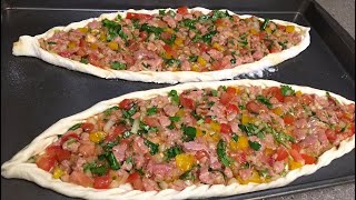 The Best Turkish Pide Recipe  Turkish Bread Pide [upl. by Nujra]