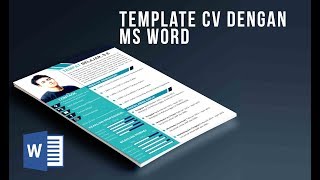 CONTOH TEMPLATE CV CURRICULUM VITEE MENARIK MENGGUNAKAN MS WORD MUDAH DI EDIT KODE 01 [upl. by Inanuah942]