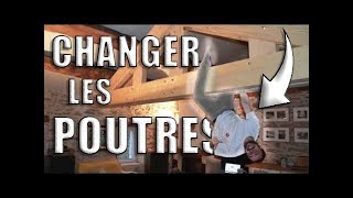 Comment changer les poutres la ferme dune maison sans ôter la toiture [upl. by Nappy]