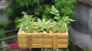 How to make bambo plant pots beautiful at home  Bamboo Furniture [upl. by Oswal]