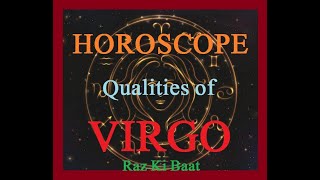 HOROSCOPE Qualities Of Virgo 24 Aug to 23 sep  by J M Raz [upl. by Rob]