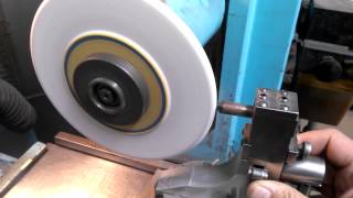 Cutting a radius on a grinding wheel [upl. by Odinevneib]