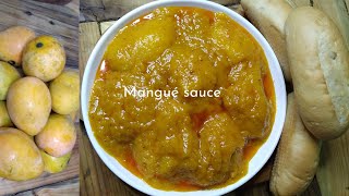 confiture de mangue a la africaine  mangué sauce avec pain a ma façon un vrai délice [upl. by Adnar]