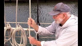 How to make a Halyard fast to a Pin Rail [upl. by Niloc749]