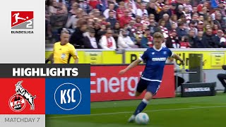 An Intense Duel  1 FC Köln  Karlsruher SC 44  Highlights  Matchday 7  Bundesliga 2 2425 [upl. by Steele]