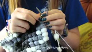 DIY Tutorial sciarpacollarino ponpon già iniziato  Micaon Life [upl. by Lj]