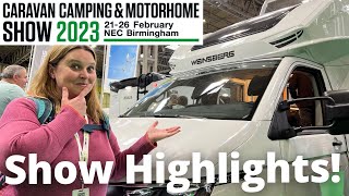 Our favourites from the 2023 Caravan Camping and Motorhome Show  NEC [upl. by Wandie]