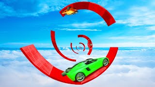 999 IMPOSSIBLE SPIRAL JUMPS GTA 5 Races [upl. by Solana]