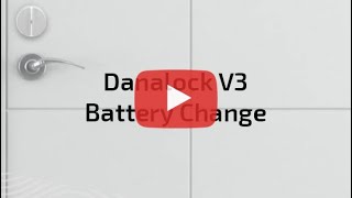 Danalock Battery Change [upl. by Yekcin54]