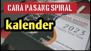 cara pasang spiral pada kalender [upl. by Nylinnej696]