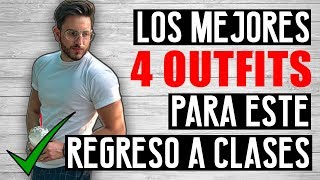 4 OUTFITS RAPIDOS PARA REGRESO A CLASES  FASHION INSPIRATION  JR Style [upl. by Rohpotsirhc]