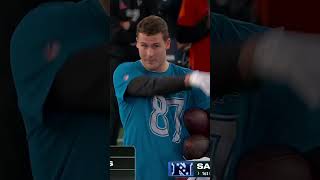 Sam LaPorta stuns in HIGH STAKES PUNT CHALLENGE at 2024 Pro Bowl Games  Detroit Lions shorts [upl. by Aronel]