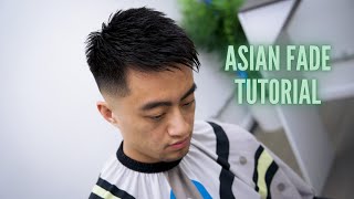 EASY Skin FADE TUTORIAL With TEXTURE on Top ASIAN HAIR 🥢 🔥 [upl. by Ysnat322]