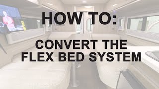 LichtsinnRVcom  How to Convert the Flex Bed System in the Winnebago Travato 59K [upl. by Kellia]