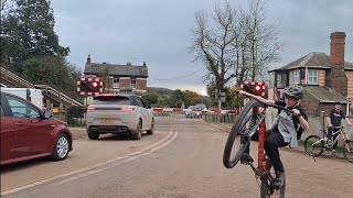 Crediton level crossing Devon [upl. by Neoma181]