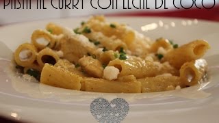 PASTA AL CURRY CON LECHE DE COCO  SUPER FÁCIL  QUECOMER [upl. by Cralg]