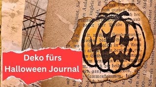 Ein Halloween Junk Journal ohne Kürbis🎃 Geht doch nicht Wir basteln Deko Auf schweizer deutsch [upl. by Hoashis573]