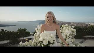 Lauren amp Nick 2024 Santorini Wedding [upl. by Arais768]