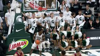 MBB Samford vs Michigan State Highlights [upl. by Erodasi484]