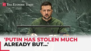 A small group of seven led by Russia has obstructed global progress Zelenskyy at UN Summit [upl. by Ayikat]