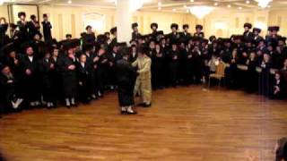 kosson rebbe dancing mitzva tanz at his sons wedding part 3 [upl. by Nagaek494]