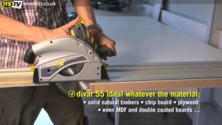 Woodstar DIVAR55 Divar 55 Plunge Saw System  ITS TV [upl. by Etnoid]