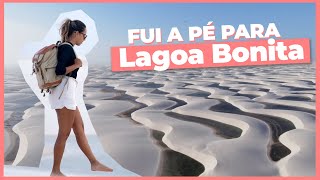 Trekking Lençóis Maranhenses caminhei da Lagoa Azul até a Lagoa Bonita  BARREIRINHAS [upl. by Evelunn719]